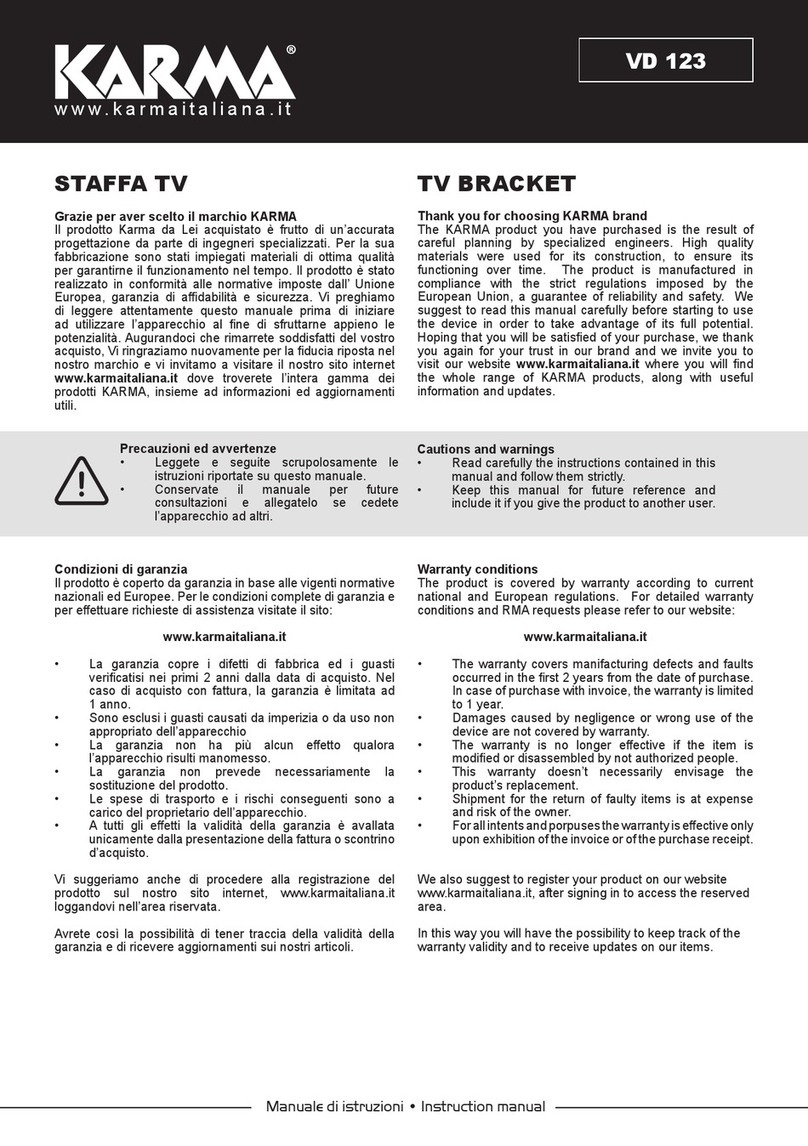 Karma VD 123 manual