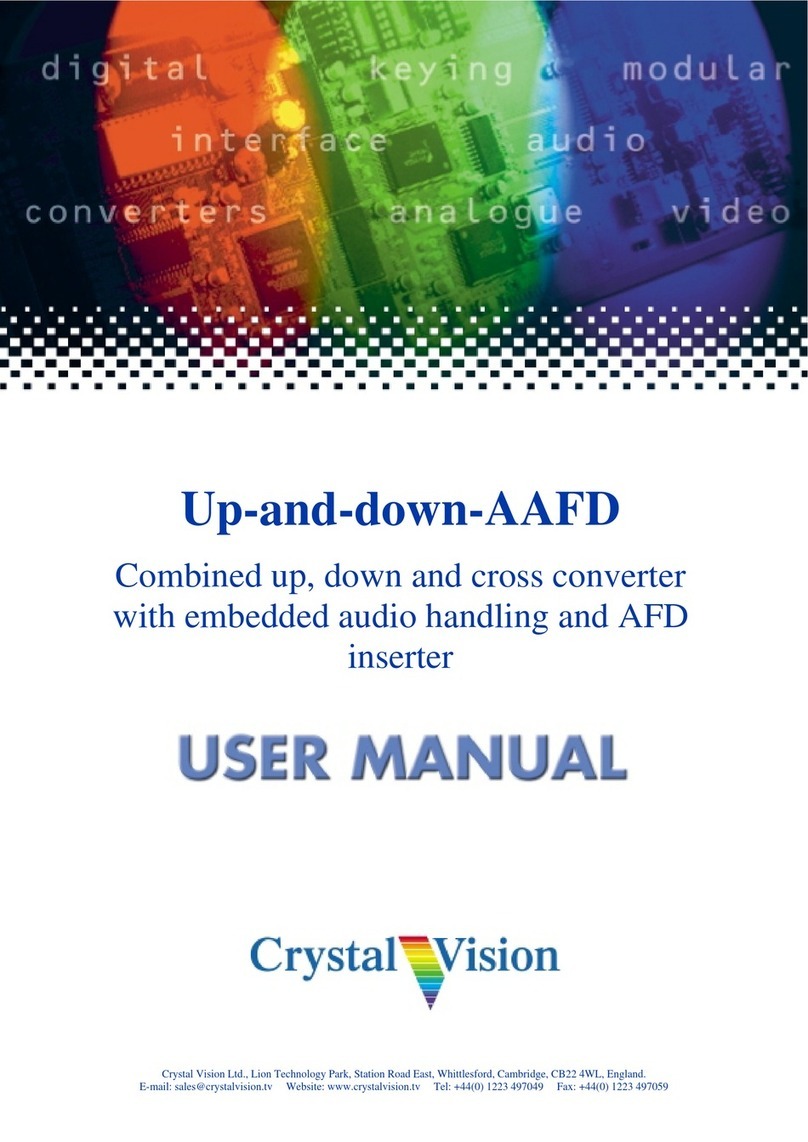 Crystal Vision Up-and-down-AAFD User manual