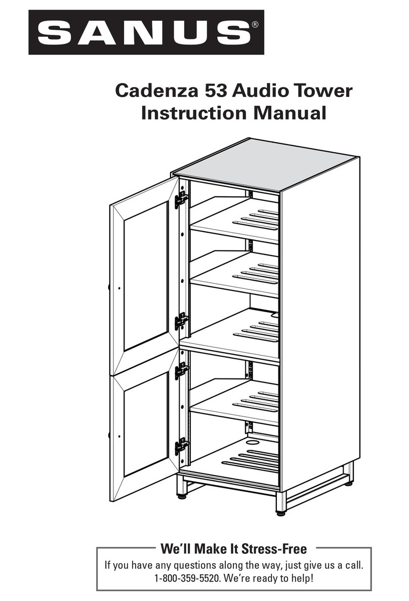 Sanus Cadenza 53 Audio Tower instruction manual Sanus Cadenza 53 Audio Tower instruction manual