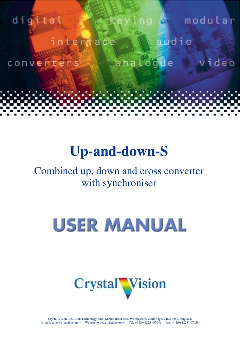 Crystal Vision Up-and-down-S user manual