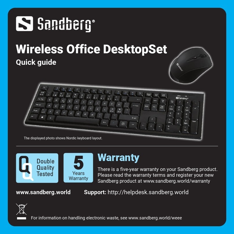 Sandberg Wireless Office DesktopSet Nordic quick guide