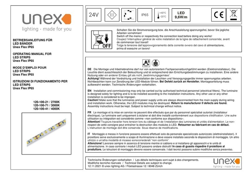 Unex Flex 120-100-21 operating manual