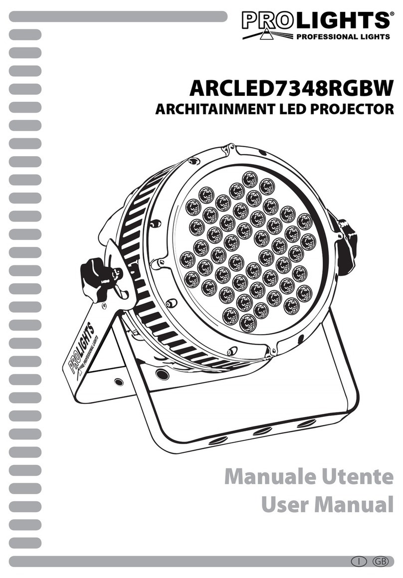 ProLights ARCLED7348RGBW user manual