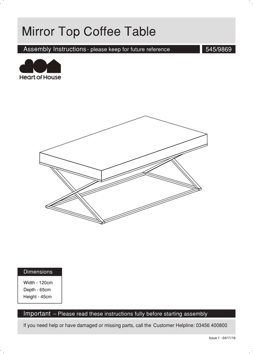 Heart of House 545/9869 Assembly instructions