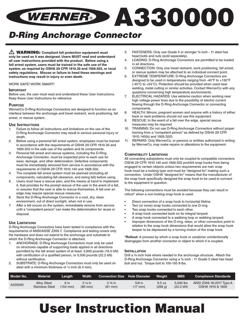 Werner A330000 Operator's manual