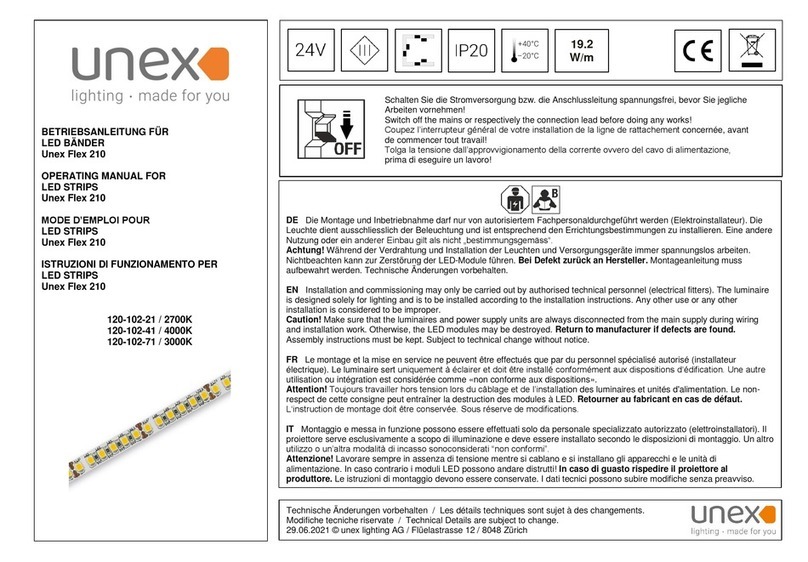 Unex Flex 210 Series operating manual