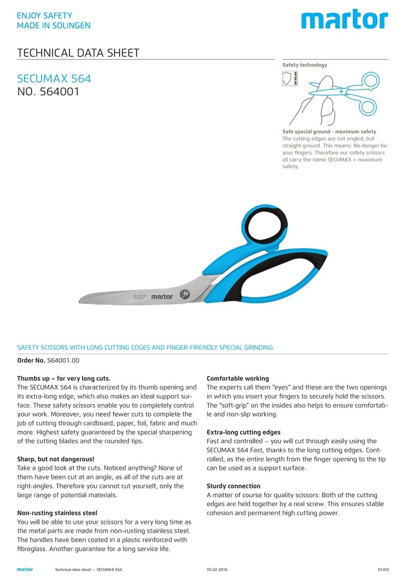 Martor SECUMAX 564 Technical data sheet