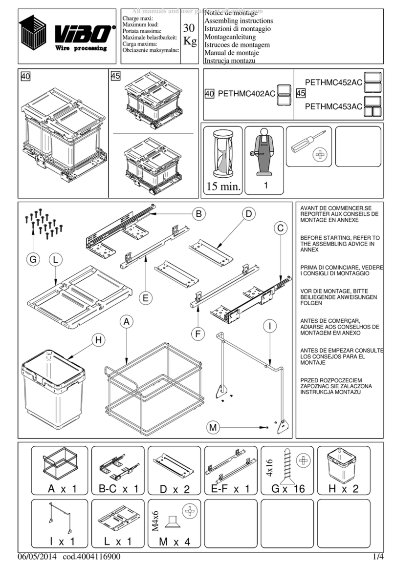 VIBO PETHMC402AC Assembling instructions VIBO PETHMC402AC Assembling instructions