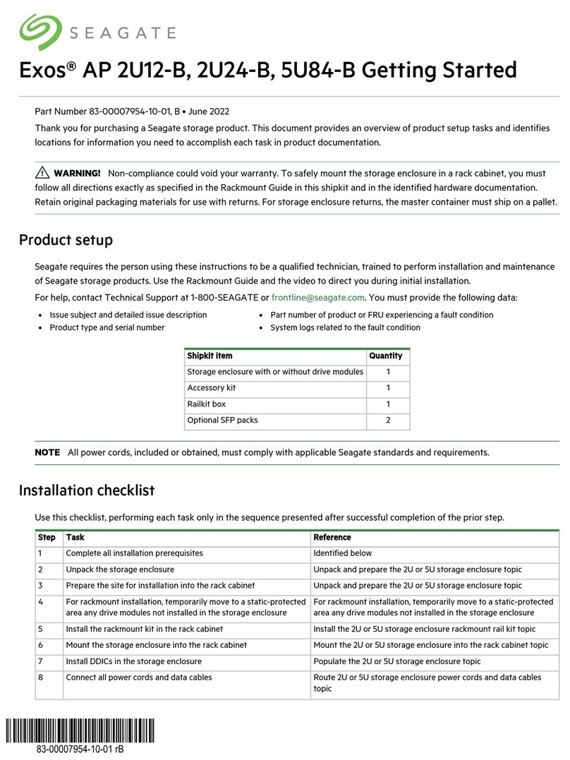 Seagate Exos AP 2U12-B User manual