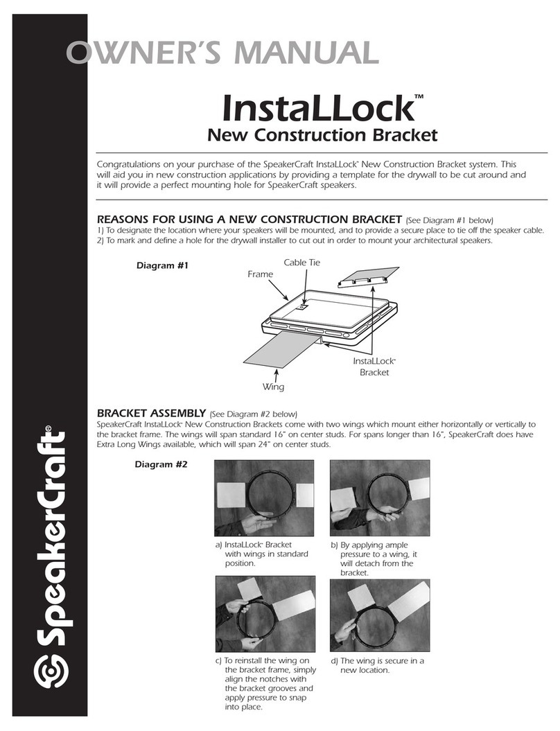 SpeakerCraft InstaLLock WNG90224 owner's manual