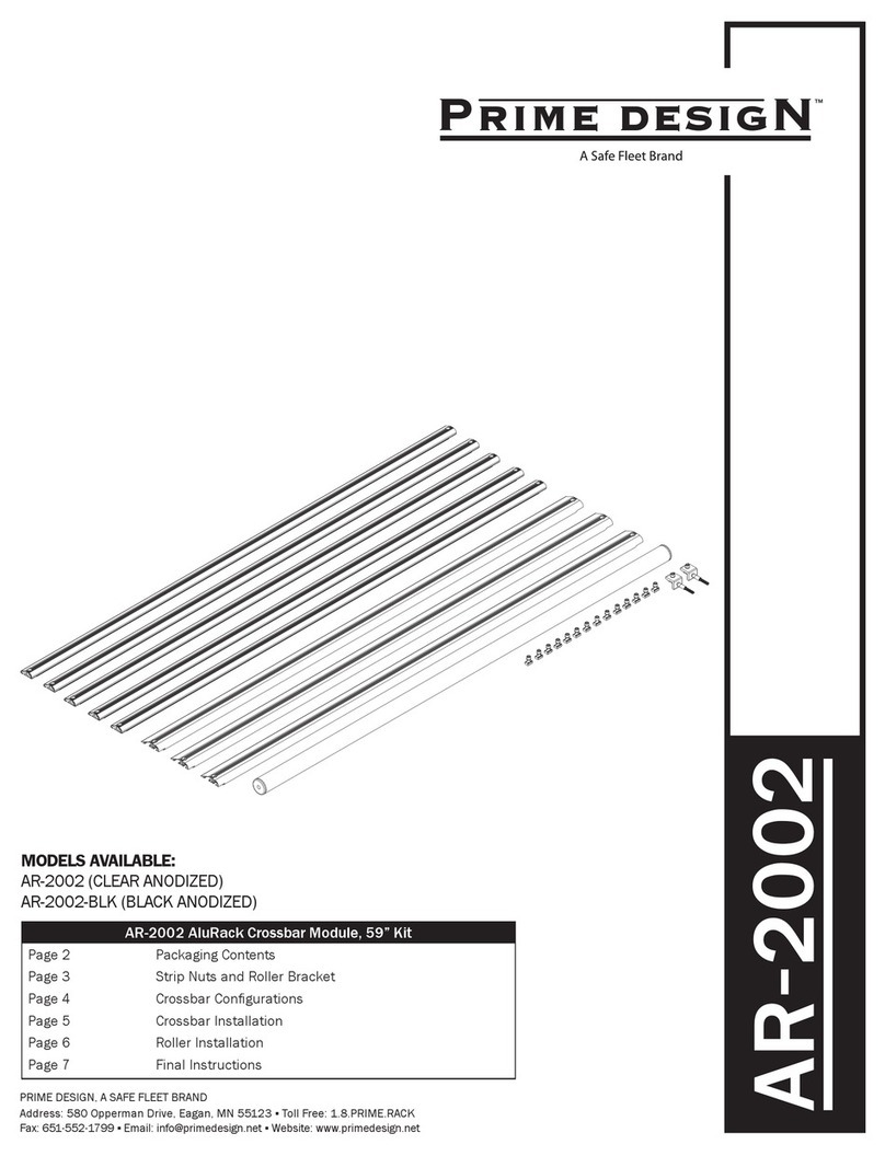 Safe Fleet Prime Design AluRack AR-2002 User manual