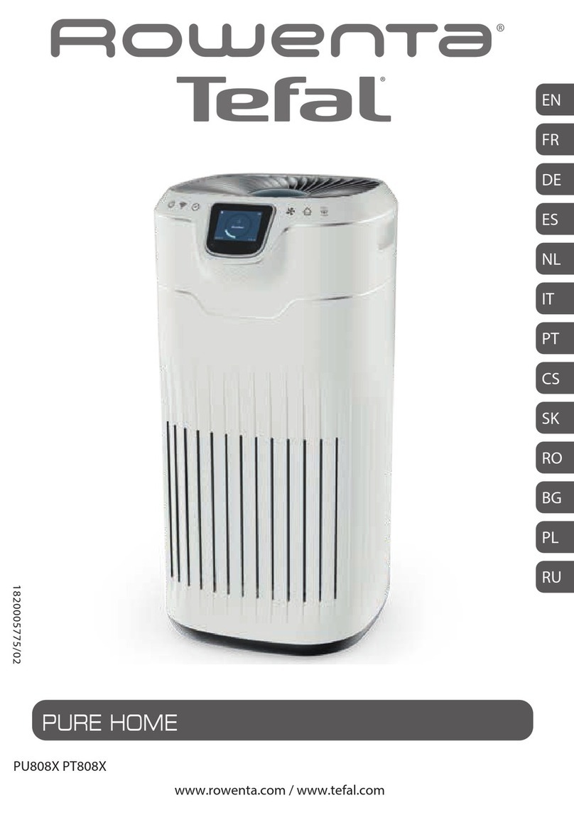 Rowenta PURE HOME PU808 Series manual