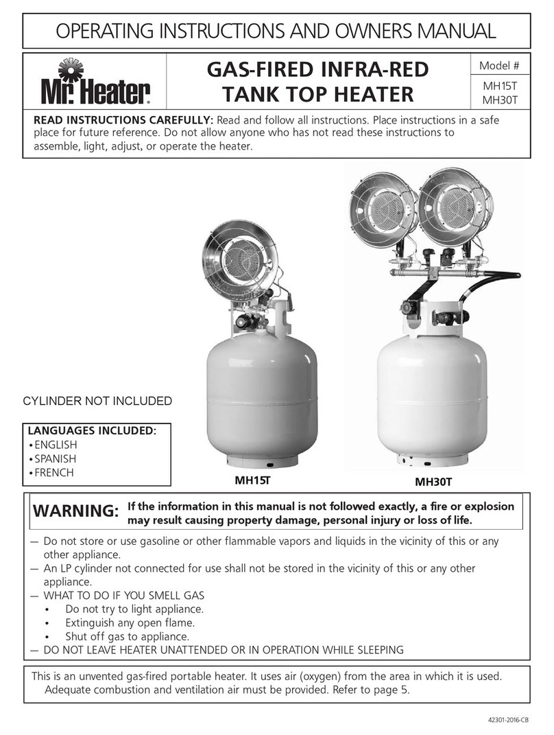 MrHeater MH15T Operating instructions and owner's manual