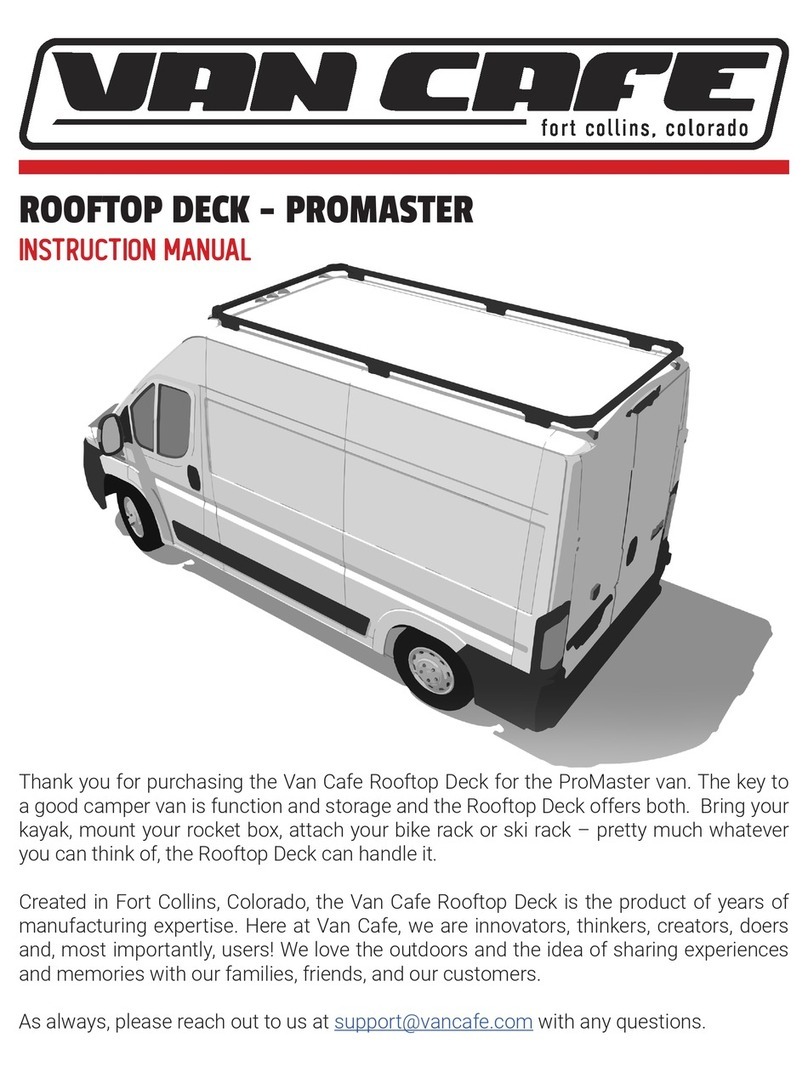 VAN CAFE PROMASTER instruction manual