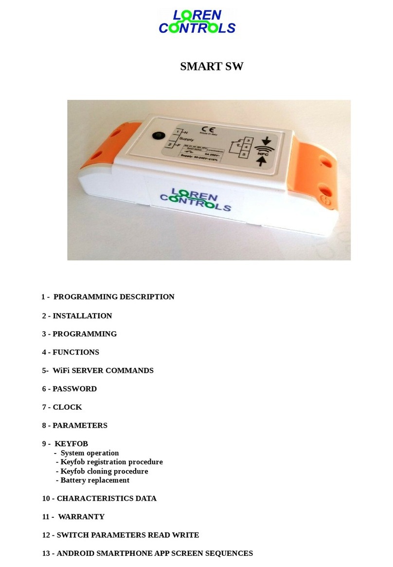 LOREN CONTROLS SMART SW manual