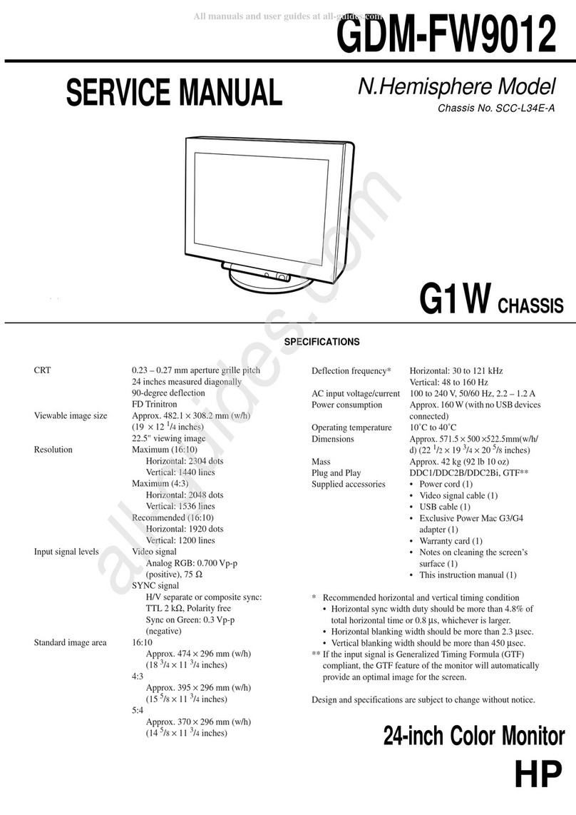 HP GDM-FW9012 User manual