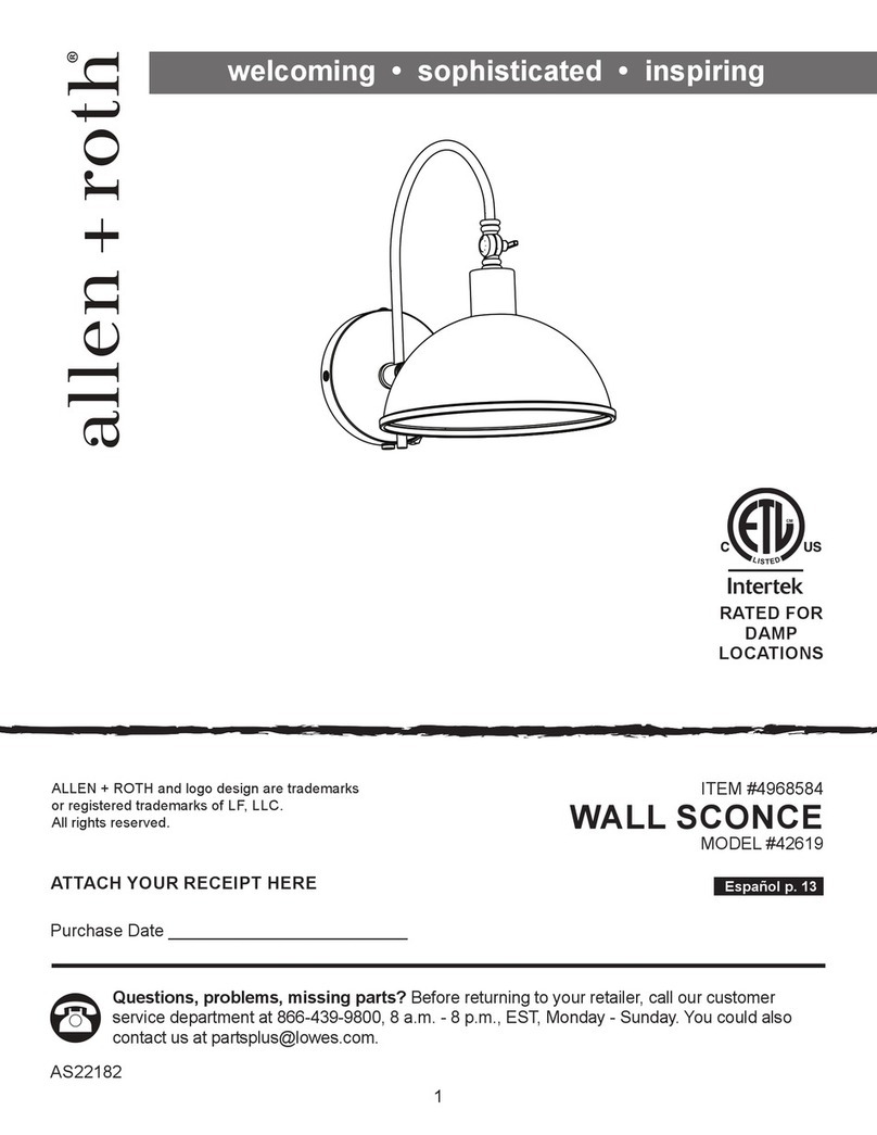 Allen + Roth 42619 User manual
