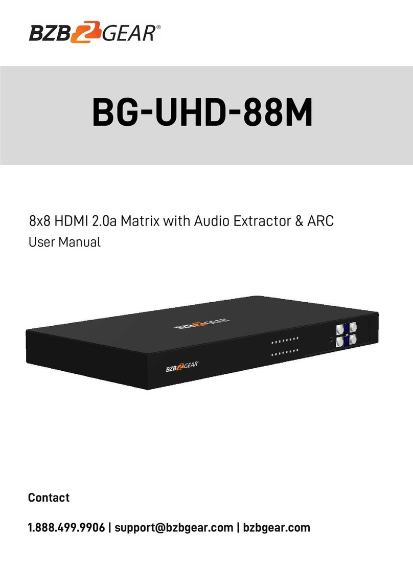 BZB Gear BG-UHD-88M User manual