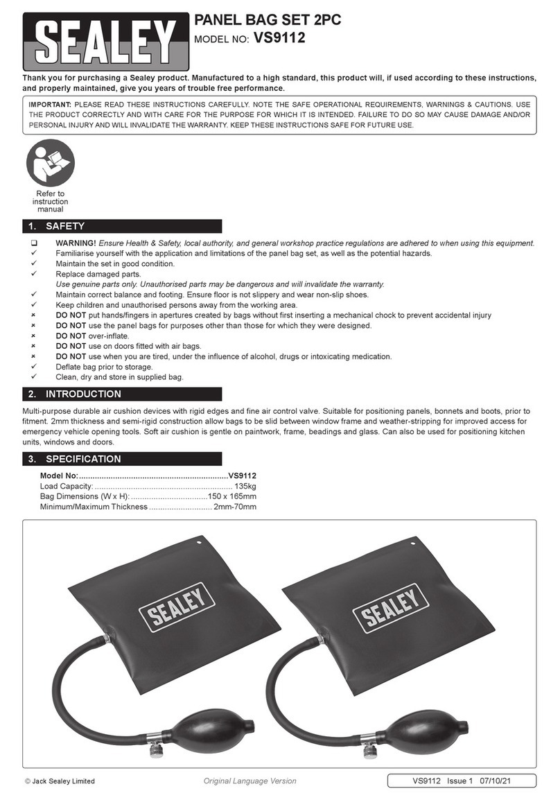 Sealey VS9112 User manual