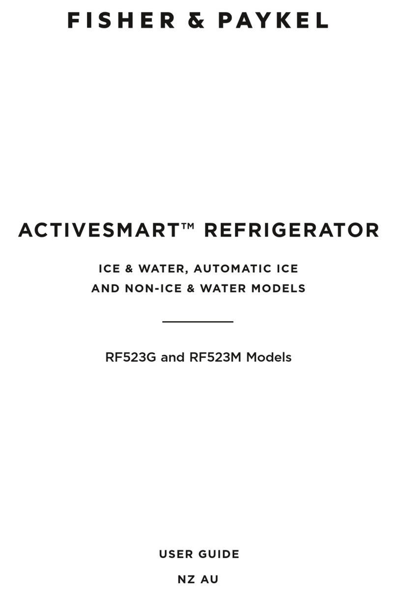 Fisher & Paykel ACTIVESMART RF523M User manual Fisher & Paykel ACTIVESMART RF523M User manual