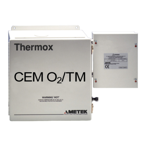 Ametek Thermox CEM O2/TM User manual