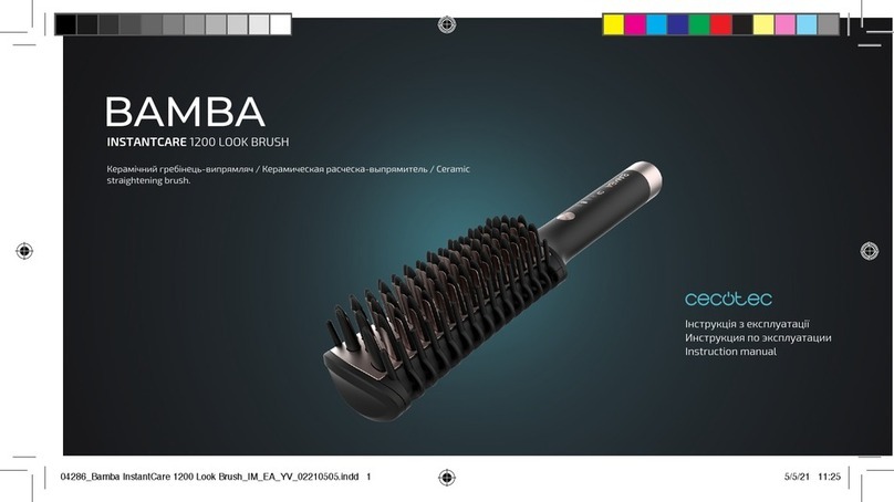 cecotec BAMBA INSTANTCARE 1200 LOOK BRUSH instruction manual