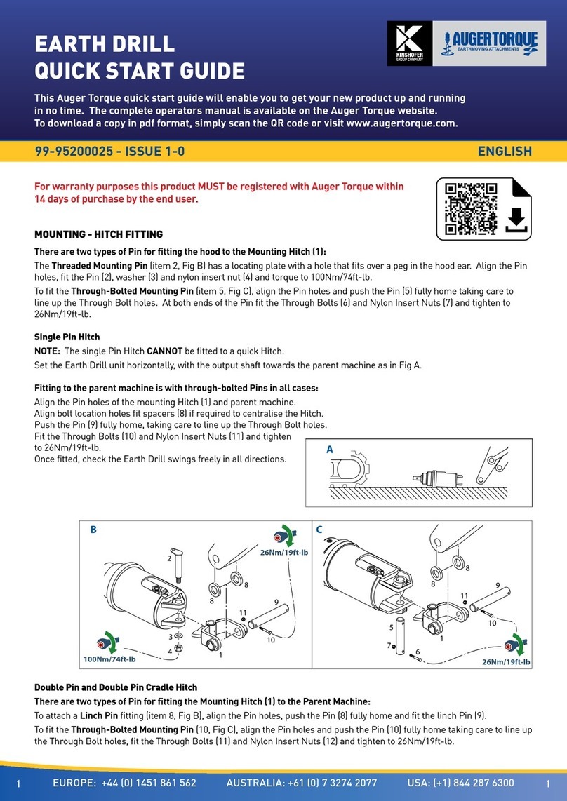 Auger Torque 99-95200025-ISSUE 1-0 quick start guide
