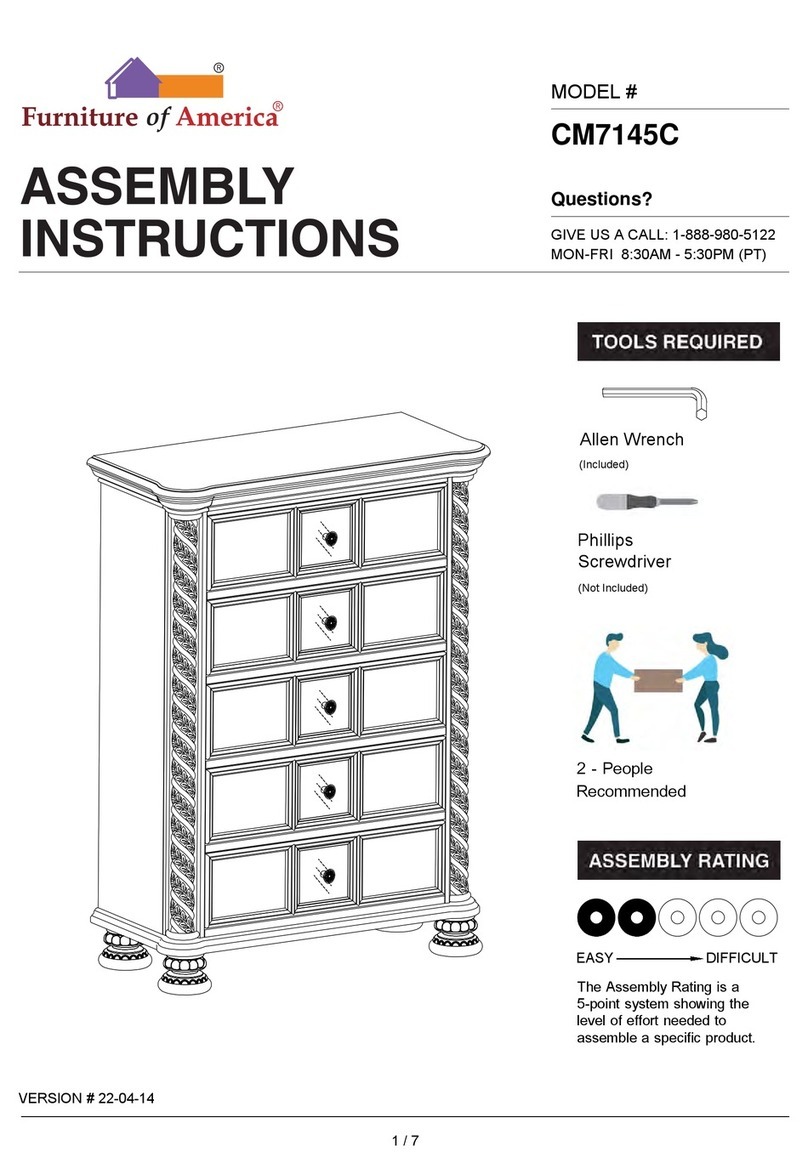 Furniture of America CM7145C Assembly instructions Furniture of America CM7145C Assembly instructions