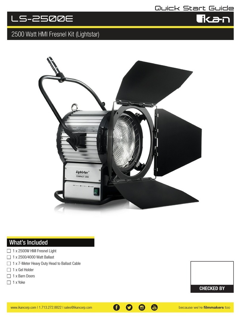 Ikan Lightstar LS-2500E quick start guide