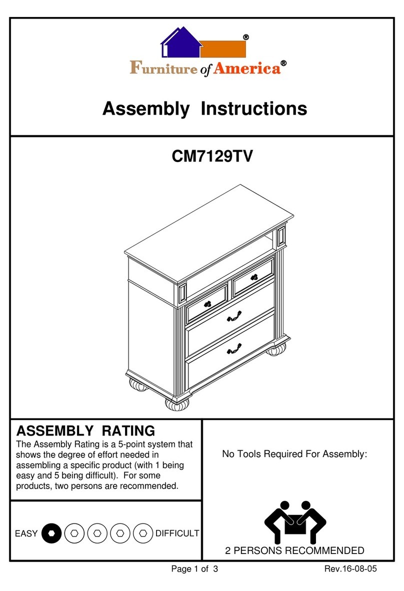Furniture of America CM7129TV Assembly instructions Furniture of America CM7129TV Assembly instructions