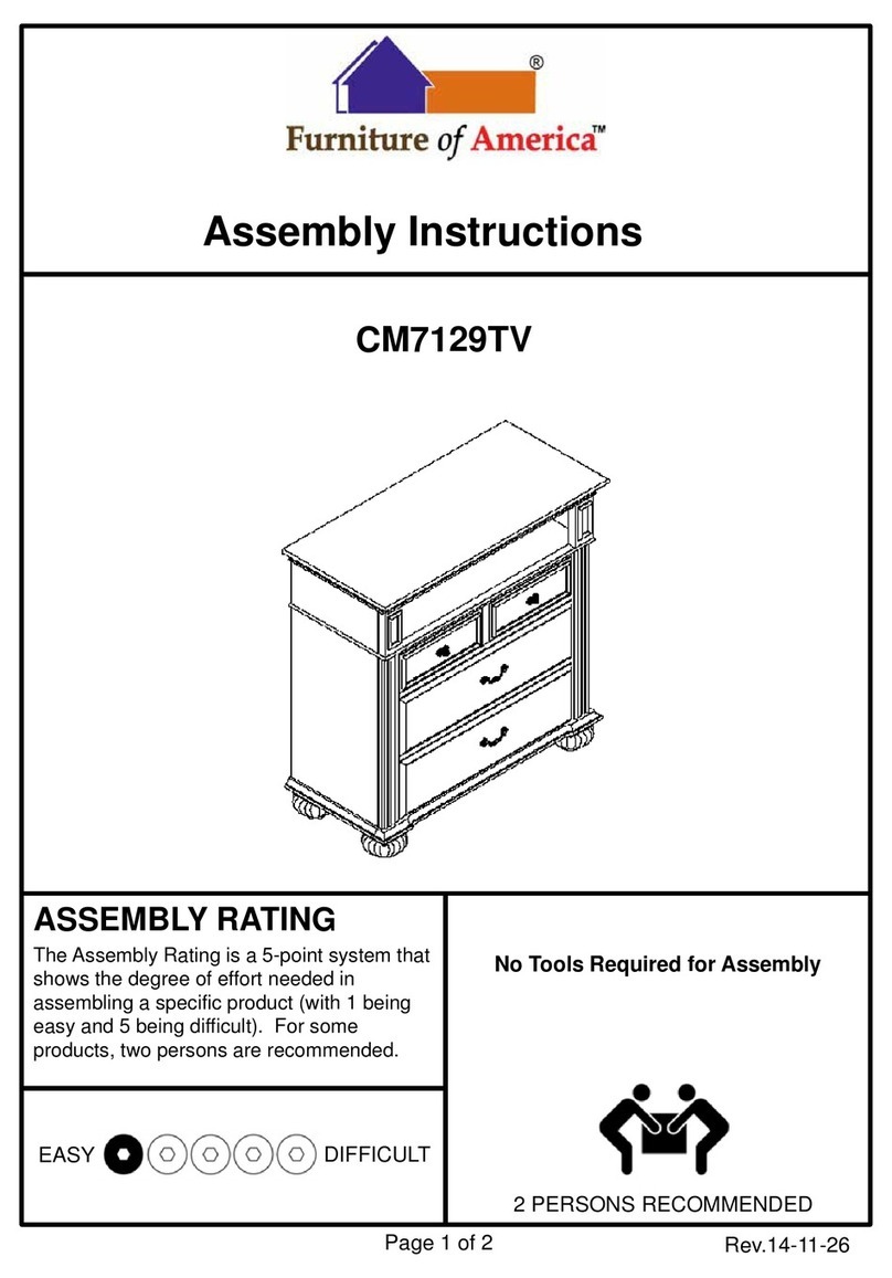 Furniture of America CM7129TV Assembly instructions