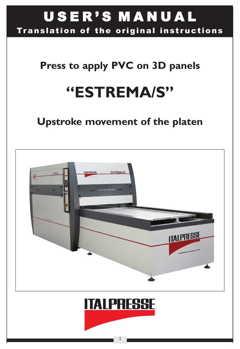 ITALPRESSE ESTREMA/S user manual
