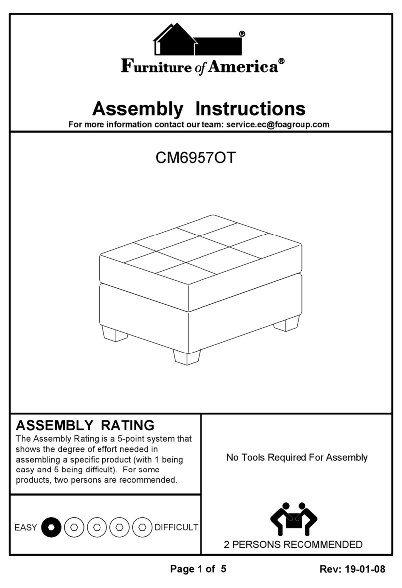 Furniture of America CM6957OT Assembly instructions