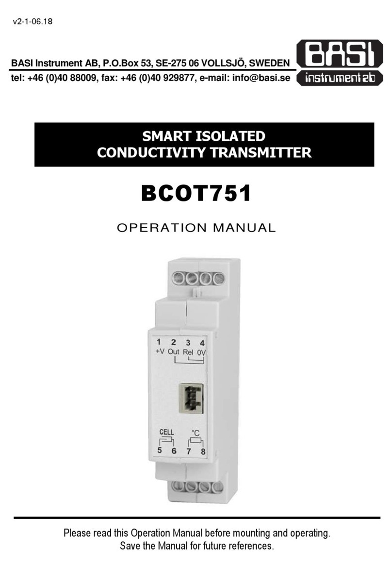 BASI BCOT751 Operation manual