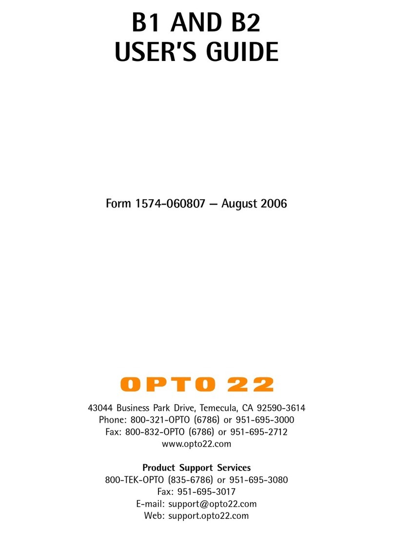 OPTO 22 Optomux B1 user guide