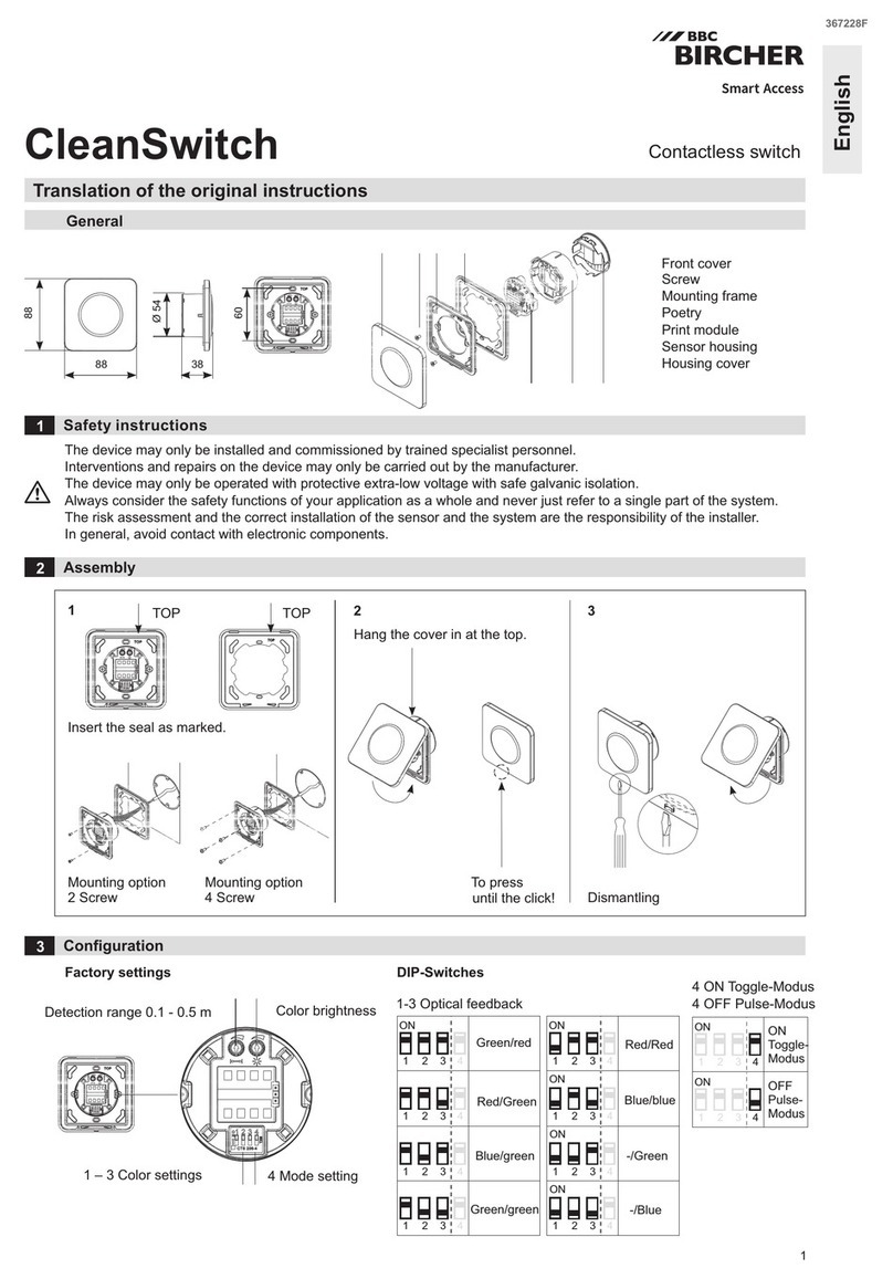BBC Bircher CleanSwitch User manual