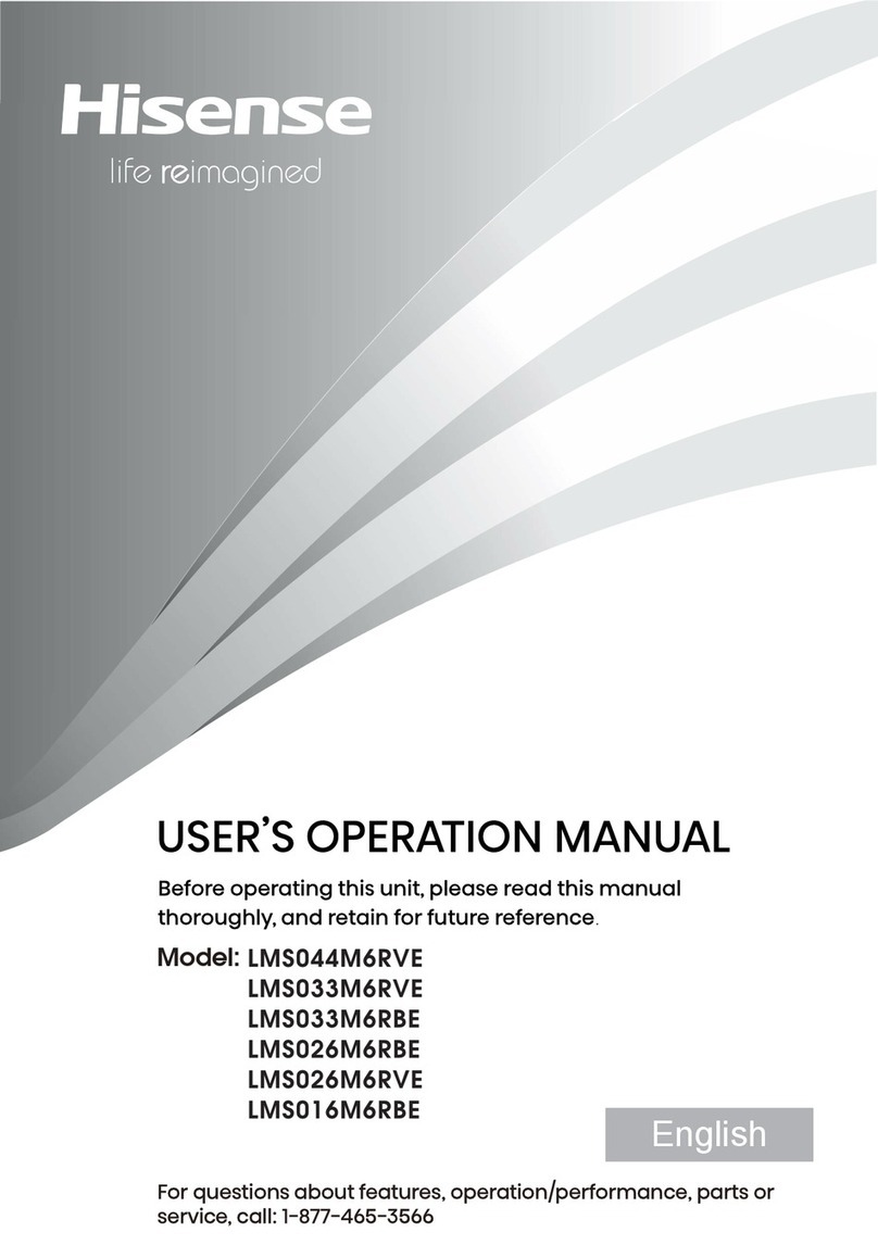 Hisense LMS044M6RVE User's operation manual