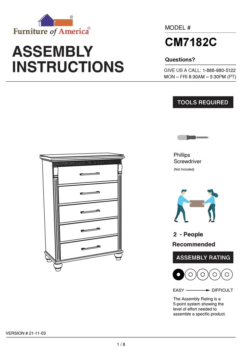 Furniture of America CM7182C Assembly instructions