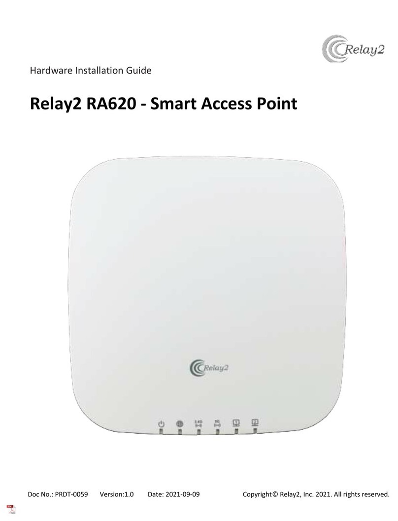 Relay2 RA620 Hardware installation guide