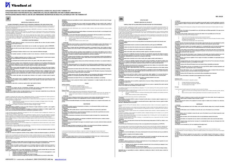 VibroNord VVS instruction sheet