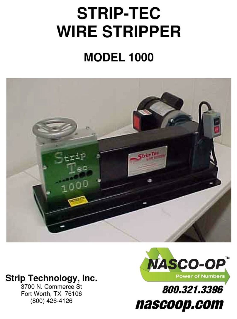 Strip Technology Strip-Tec 1000 manual