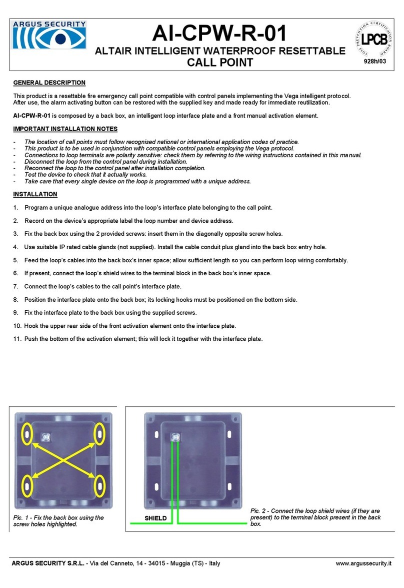 Argus Security AI-CPW-R-01 instructions