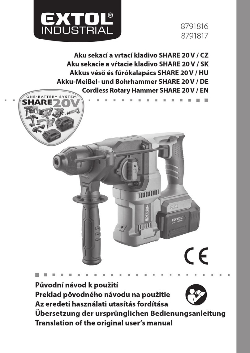 Extol Industrial SHARE 20V Translation of the original user manual
