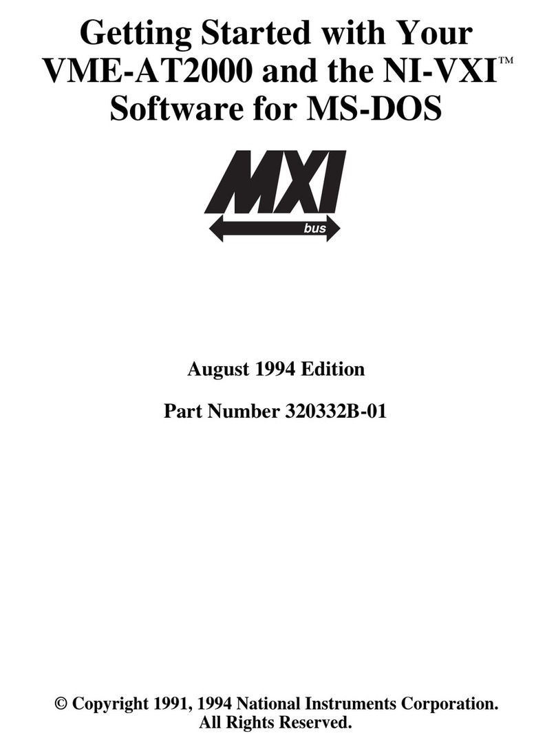 National Instruments MXIbus VME-AT2000 User manual National Instruments MXIbus VME-AT2000 User manual