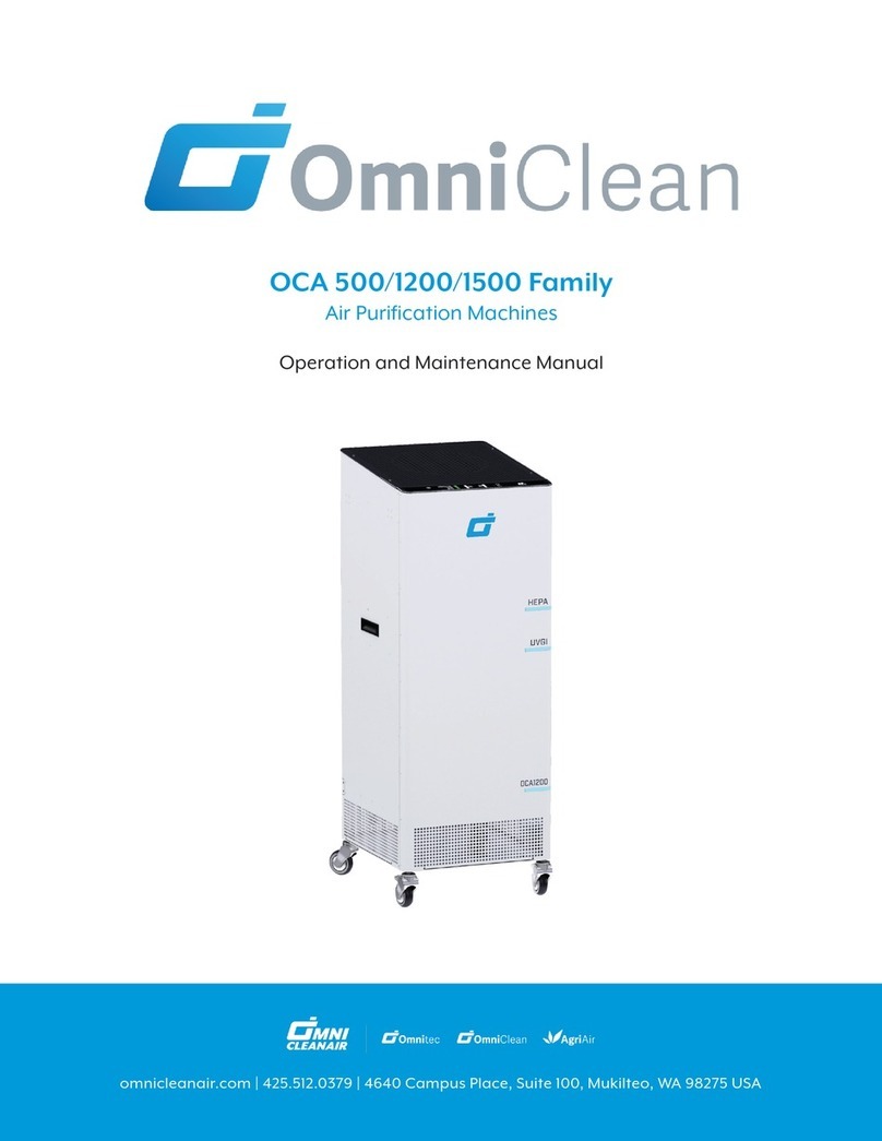 Omni Clean Air OCA 500 Operation and maintenance manual