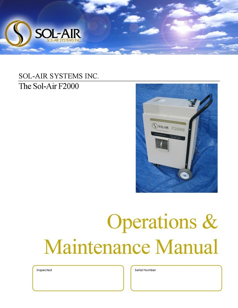 Solair F2000 Operation & maintenance manual