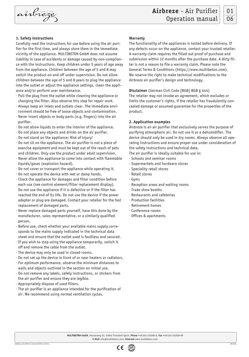 MULTIBETON Airbreze Operation manual