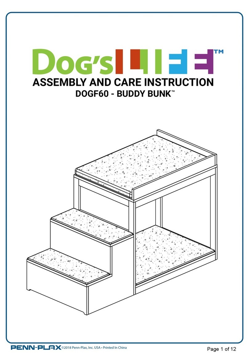 Dog's LIFE BUDDY BUNK DogF60 Assembly and care instructions