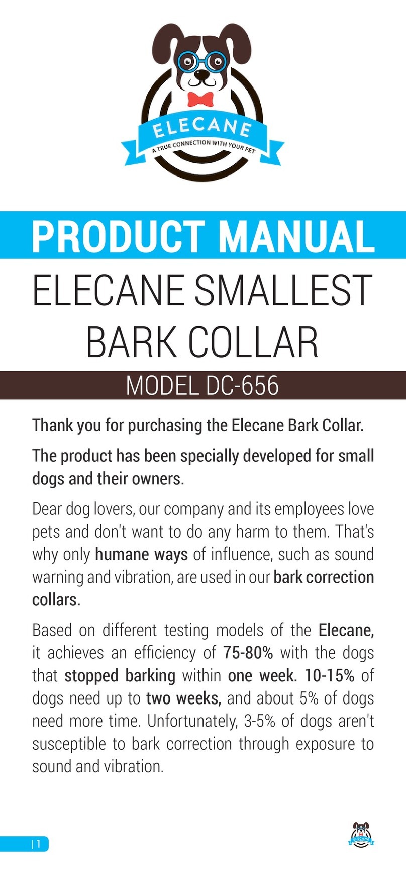 ELECANE DC-656 product manual