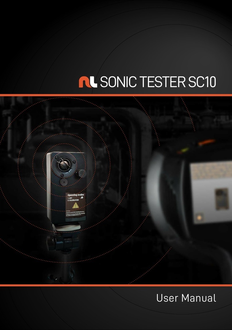 NL Acoustics NL SONIC TESTER SC10 user manual